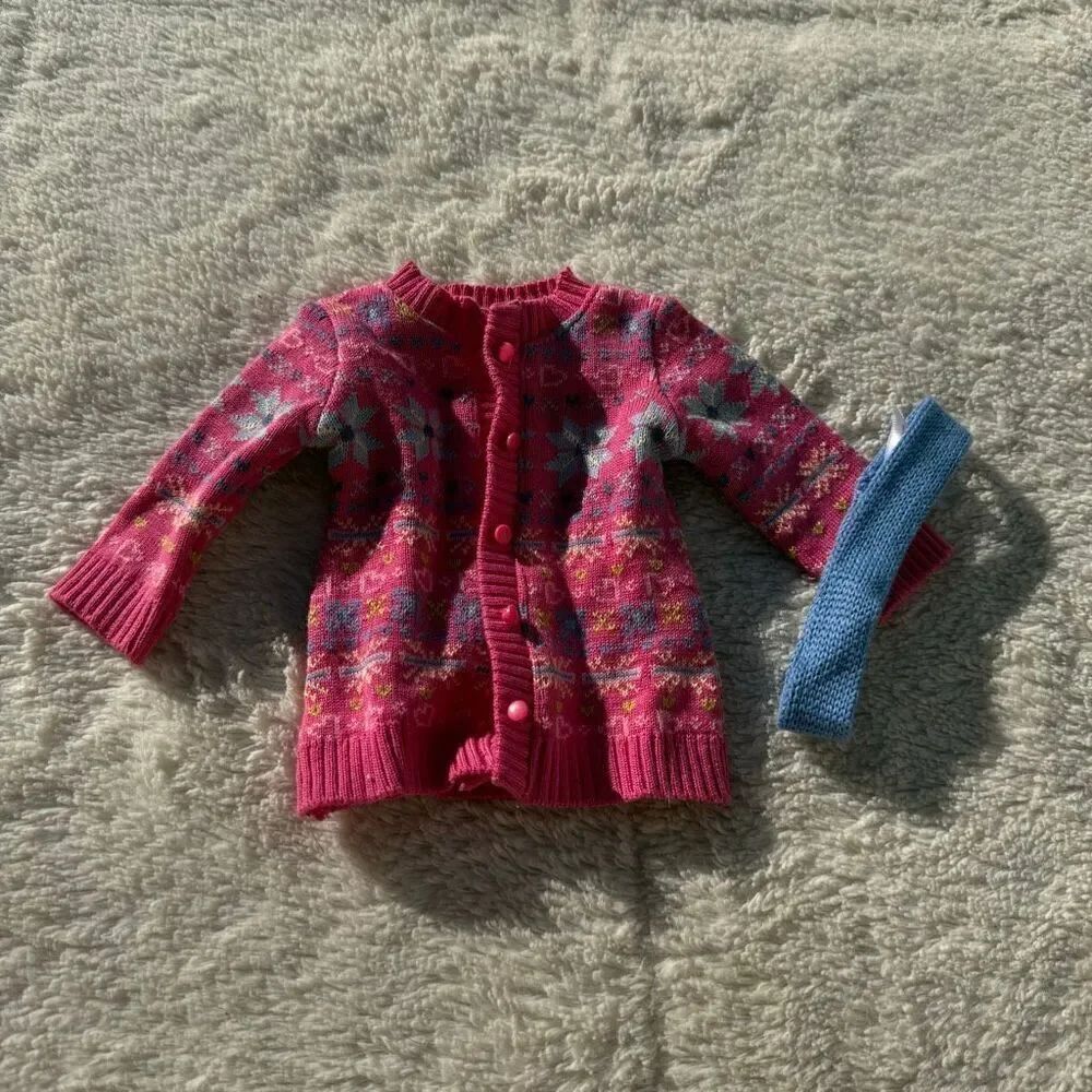 American Girl Fair Isle 2012 Holiday Sweater & Headband